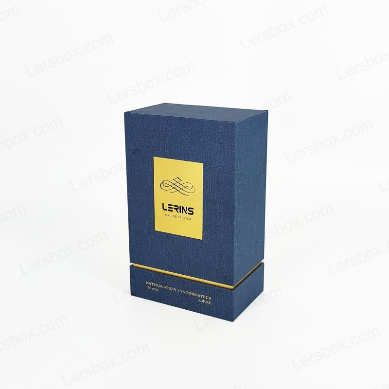 Goudenfolie Logo Stijve parfumverpakking met premium Eva Tray Interior HP004