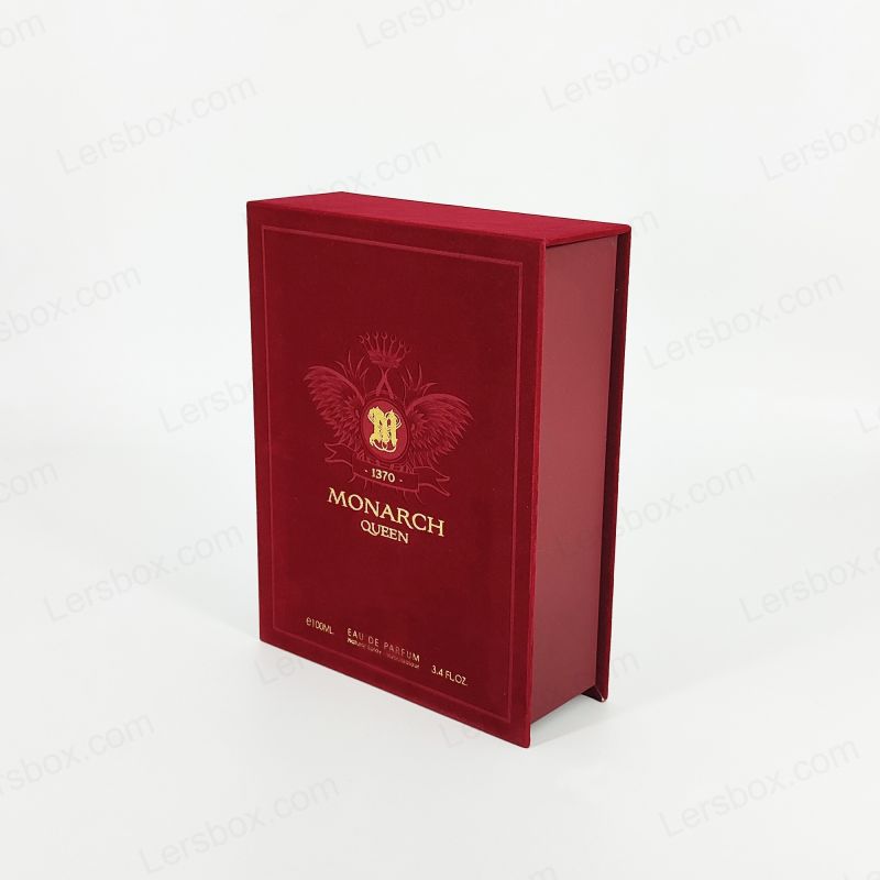 High-end rigide parfumdoos met gouden foliedetail en EVA Insert Cushion HP010