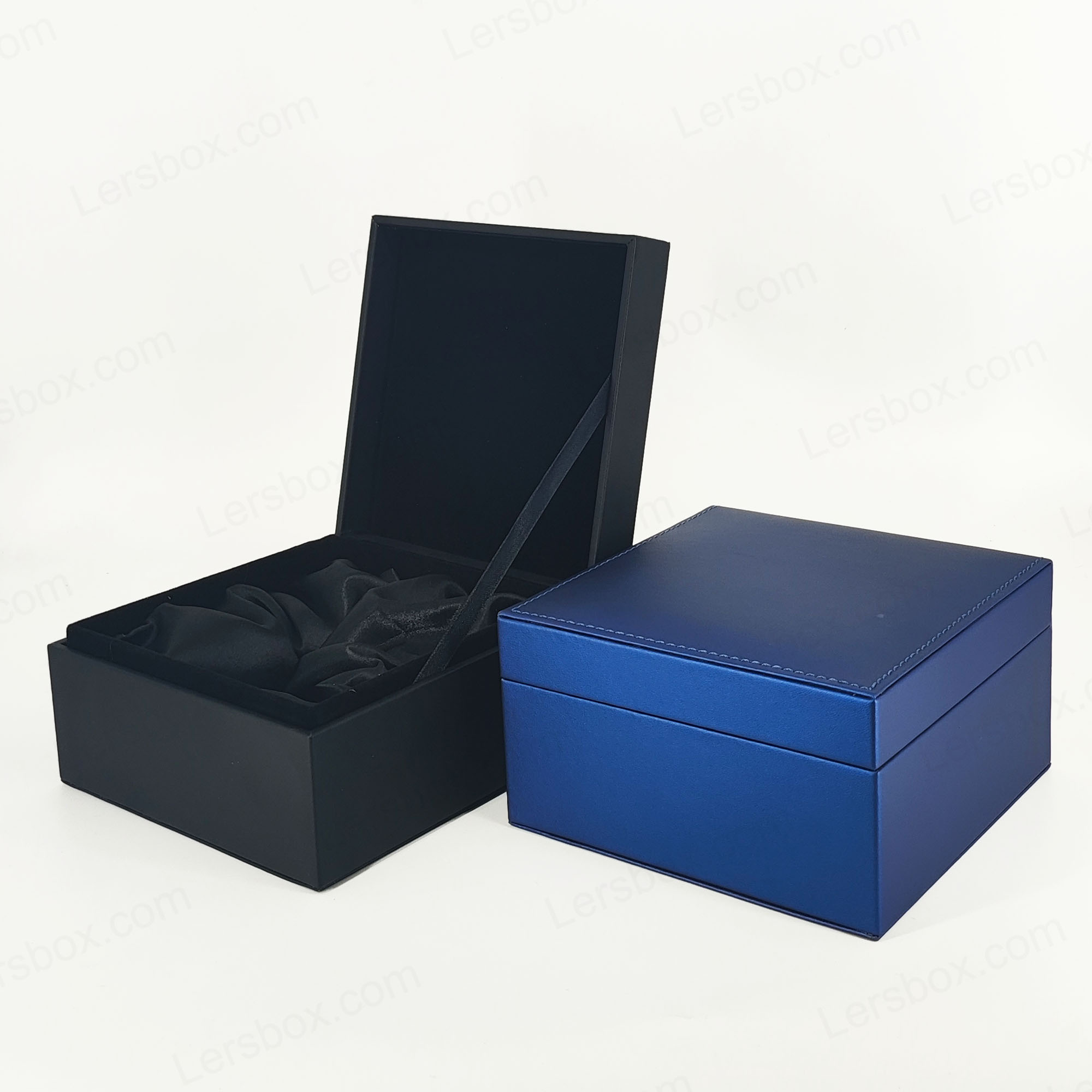 PU lederen doos voor elegante verpakkingsoplossingen en beveiligde verzending voor premiumproducten PU001