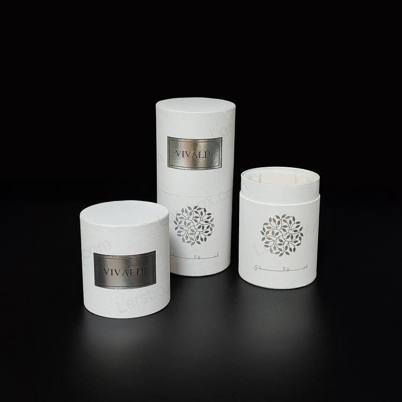 Vouwbare papieren buisboxen voor efficiënte opslag- en elegante productverpakkingsopties HT003