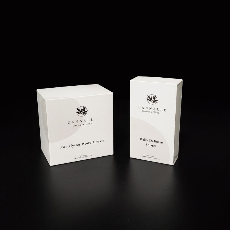 Goudenfolie Logo Stijve parfum geschenkdoos met Eva Foam Tray en Premium Finish HP017