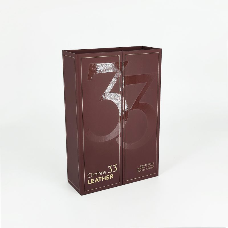 Handgemaakte goudfolie -parfumdoos met Eva -dienblad en stevige rigide constructie HP015