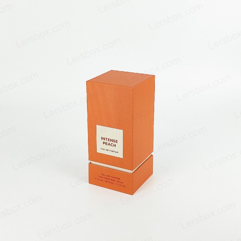 Handgemaakte parfumdoos met goudfolie -logo en EVA -lade voor geurbeveiliging HP008