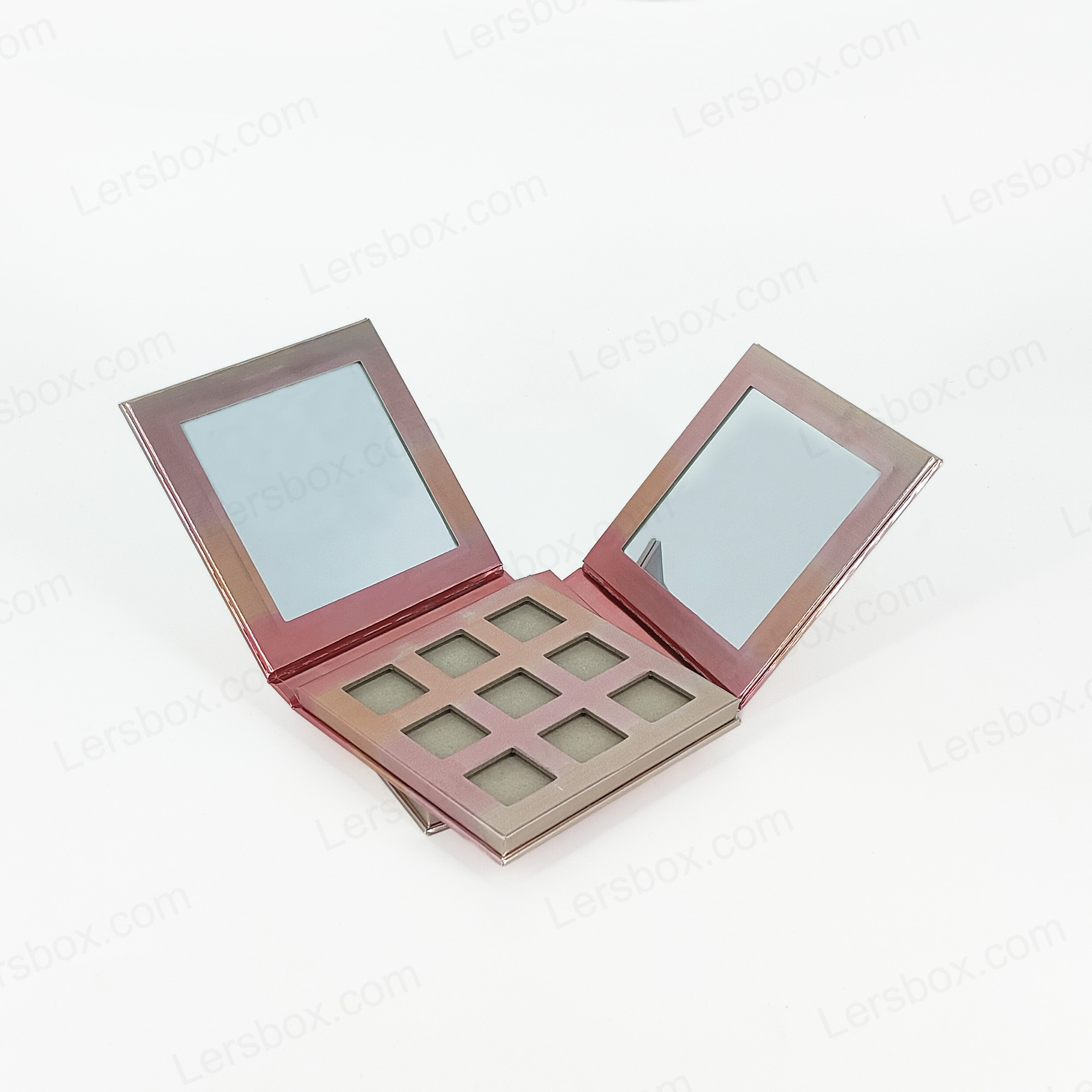 Aangepast Logo Cosmetics Pan Pink Contour Blush geperst poeder Vegan make -up Maquillaje Private Label Blush Palette003