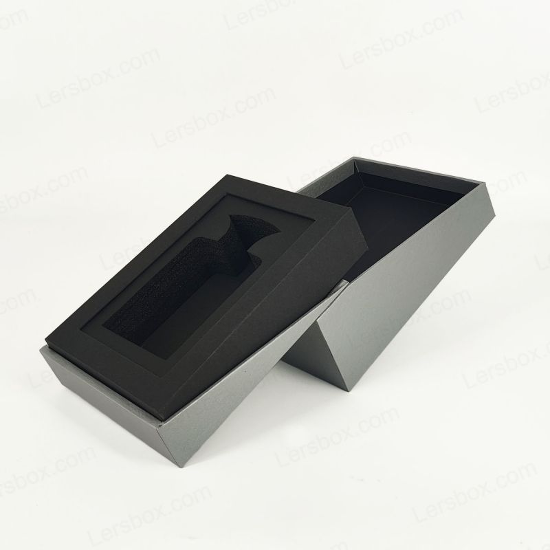 Luxe gouden folie parfumdoos met Eva Foam Tray en elegante dekselbasis HP025