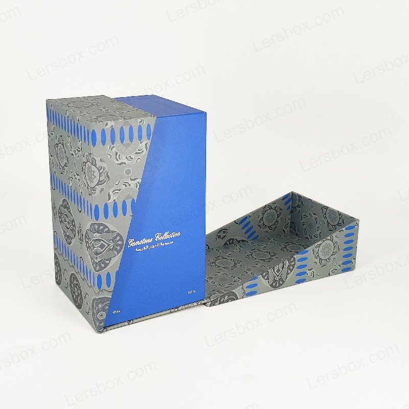 Premium gouden folie parfumdoos met eva schuimlade en stevige deksel en basisontwerp HP029