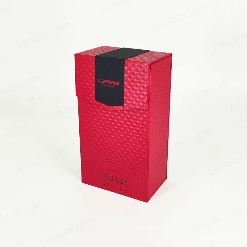 Handgemaakte gouden folie parfum geschenkdoos met eva -schuiminzet en rigide constructie HP032