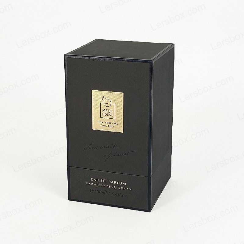 Goudenfolie Parfumdoos met star deksel, basis en Eva Foam Tray voor luxe display HP034