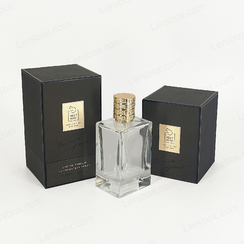 Goudenfolie Parfumdoos met star deksel, basis en Eva Foam Tray voor luxe display HP034