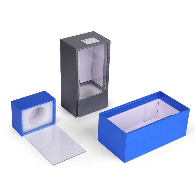 Transparante acryl parfum geschenkdoos