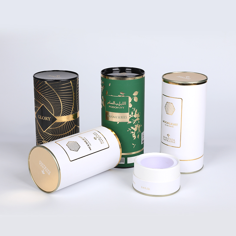 Pure cilinderpapier kan met 6 mm grijs bord