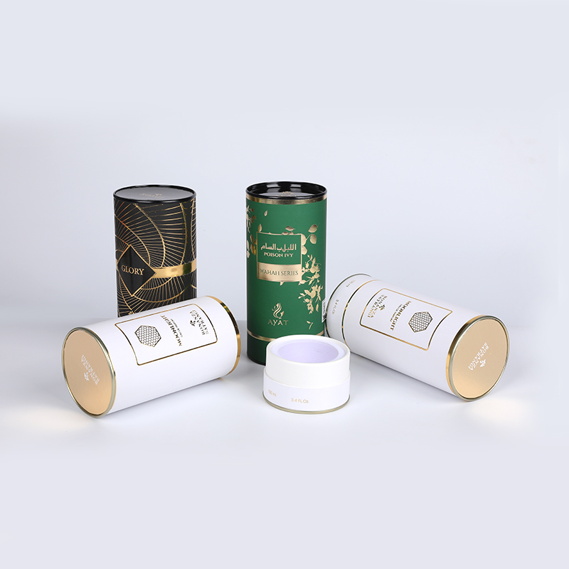 Pure cilinderpapier kan met 6 mm grijs bord